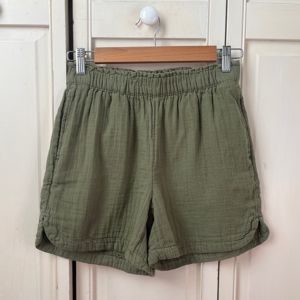 Old Navy Olive Green Cotton Shorts